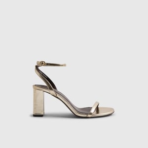 River Island Womens Sandals Gold Barely There Heeled