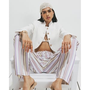 River Island Womens Jacket White Military