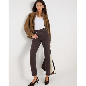 River Island Womens Brown Mid Rise Mom Sculpt Jeans