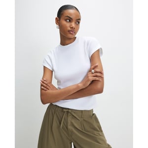 River Island Womens T-shirt Black Multicoloured Ribbed Multipack