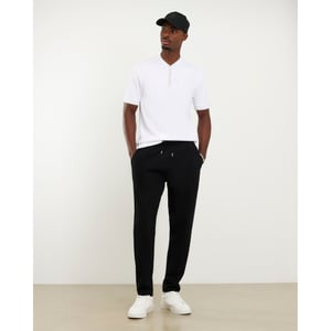 River Island Mens Polo Shirt White Slim Fit Textured Tipped
