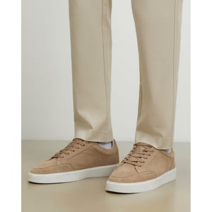 River Island Mens Trainers Beige Faux Suede