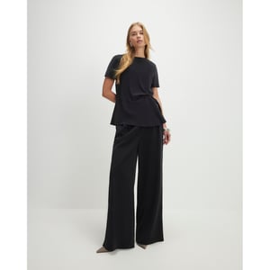 River Island Womens Straight Leg Trousers Black