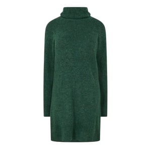 Pieces Turtleneck-trui-jurk voor dames (Trek Groen)