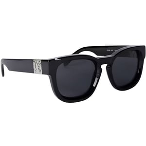 Accessories Palm Angels Riverside Rectangle Sunglasses in Black Dark Grey