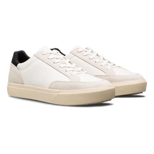 Men's CLAE Adults Low Top Trainers in Wht/Lth/Blk