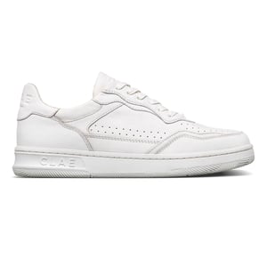 Men's CLAE Adults Low Top Trainers in Triple Wht/Lth