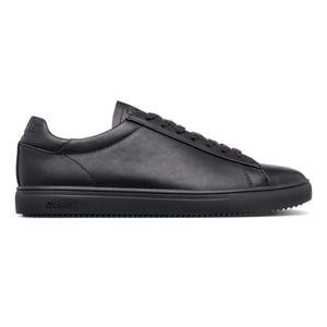 Men's CLAE Adults Low Top Trainers in Triple Blk/Lth