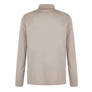 Boss Heren Pirol Logo Lange Mouwen Polo Shirt (Taupe)