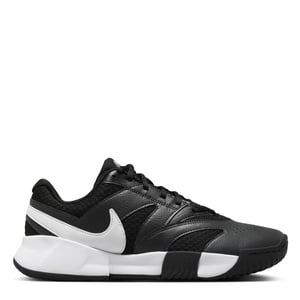 Women's Nike W Court Lite 4 in Black/White-Ant