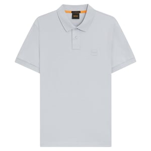 Boss Mannen Passenger Box Logo Polo Shirt (Lichtgrijs)