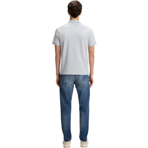 Boss Mannen Passenger Box Logo Polo Shirt (Lichtgrijs)