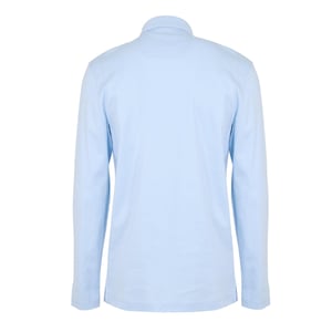 Boss Heren Pirol Logo Lange Mouwen Polo Shirt (Blauw)