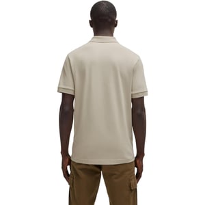 Boss Heren Passenger Box Logo Polo Shirt (Lichtbeige)