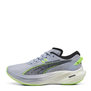 Women's Puma Deviate Nitro 3 Hyrox Wns Road Running Shoes in Cool Green