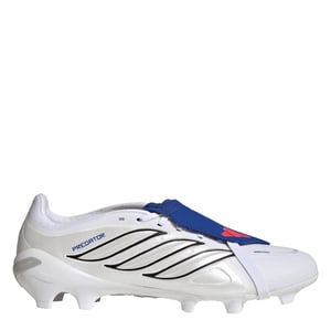 Men's adidas Predator .3 FG Lace-Up Sneakers in White/Blue