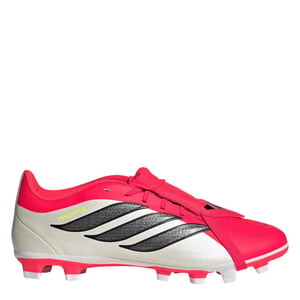 Men's adidas Predator Fold Over Tongue Club Firm Ground Football Boots in Red/Blk/White
