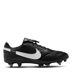 Men's Nike Premier 3 Anti Clog Soft Ground Football Boots in Black/White