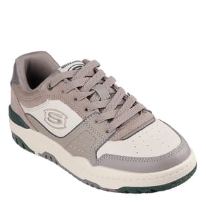 Boys Skechers SKX-228 Durable Rubber Low Top Sneakers in Taupe