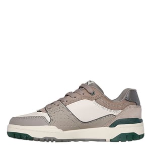 Boys Skechers SKX-228 Durable Rubber Low Top Sneakers in Taupe