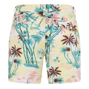 Levis Authentieke katoenen shorts met palmboomprint voor heren (Geel/Groen)