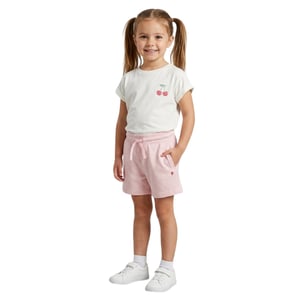 Farah Marl-sweatshorts voor kinderen (Roze)