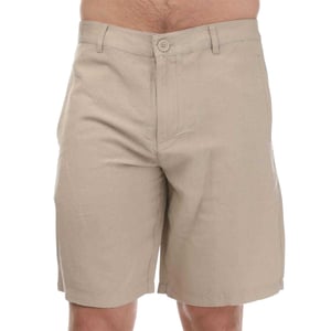Armani Exchange Mens Linen Rayon Twill Shorts (Beige)