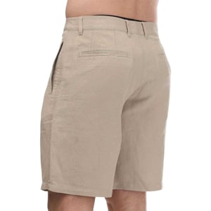 Armani Exchange Mens Linen Rayon Twill Shorts (Beige)