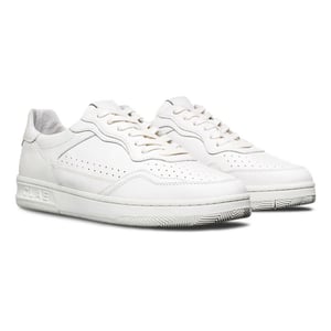 Boys CLAE Kids Low Top Trainers in Triple Wht/Lth