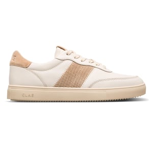 Boys CLAE Kids Low Top Trainers in Offwhite Safari