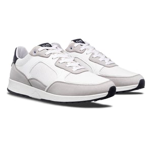 Boys CLAE Low Top Trainers in White/Navy