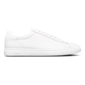 Boys CLAE Kids Low Top Trainers in Triple Wht/Lth