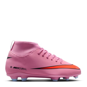 Boys Nike Superfly 10 Junior Firm Ground Football Boots in Pink/Black
