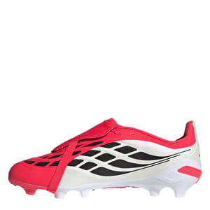 Boys adidas Pred .3 Firm Ground Lace-Up Sneakers in Red/Blk/White