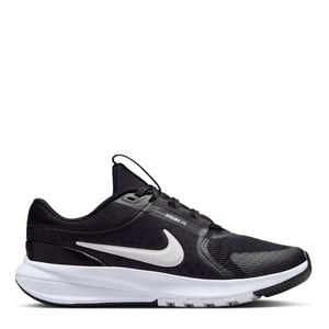 Boys Nike Star Run Lace-Up Low Top Sneakers in Black/White