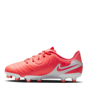 Boys Nike Tiempo Legend 10 Academy Juniors Firm Ground Football Boots in Red/White