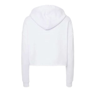 Miso Kort hoodie med dragsko för kvinnor/damer (Vit)