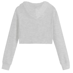 Miso Relaxed Fit Crop Hoodie för dam och dam (Grått)