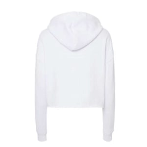 Miso Kort hoodie i marl för kvinnor/damer (Vit)