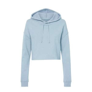 Miso Kort hoodie med dragsko för kvinnor/damer (Blå)