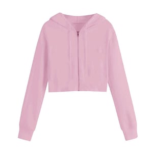 Miso Kvinnor/Damer med hel dragkedja med huva (Rosa)