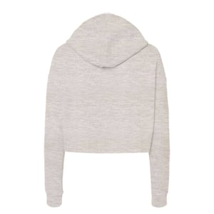 Miso Kort hoodie i marl för kvinnor/damer (Havregrynsgröt)