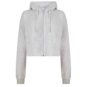 Miso Relaxed Fit Crop Hoodie för dam och dam (Havregrynsgröt)