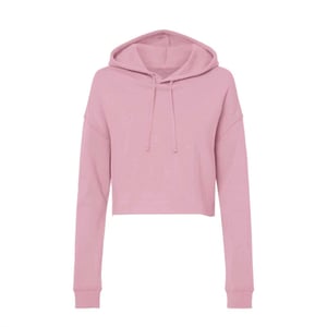 Miso Kort hoodie med dragsko för kvinnor/damer (Rosa)