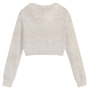 Miso Crop Hoodie för dam och dam (Sand)