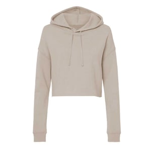 Miso Kort hoodie med dragsko för kvinnor/damer (Sand)