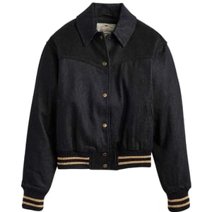 Levi's Dames Lennox Snap-Front Varsity Jacket (Blauw)