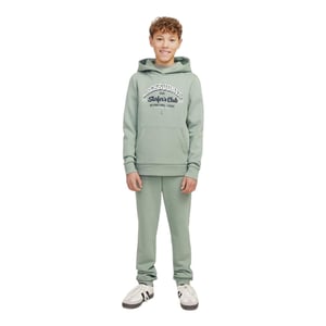 Jack And Jones Hoodie met het logo van de Boys Surfers Club (IJsberg groen)