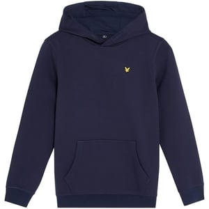Lyle & Scott Hoodie met kangoeroezak en geborduurd logo voor kinderen (Donkere marine)