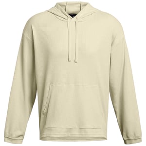 Under Armour Heren Rival Waffle-hoodie met lange mouwen en relaxte pasvorm (Wit)